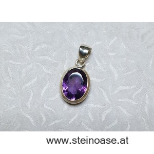 Anhänger Amethyst facettiert, 925 Silber